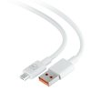 3MK Hyper Cable USB-A - Micro USB1.2m 5V 2,4A Biały/White Kabel
